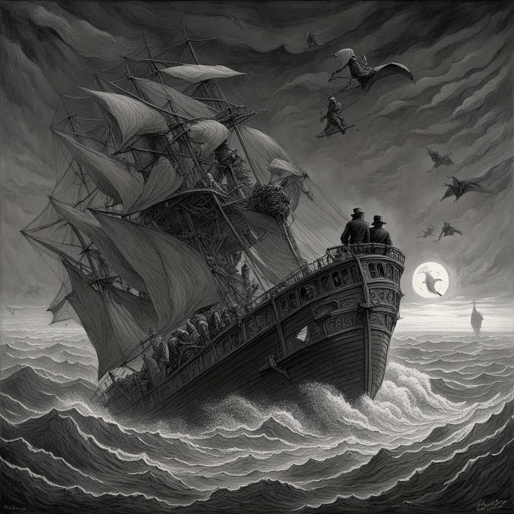 Horror Landscape Inspired by Doré and Rutkowski