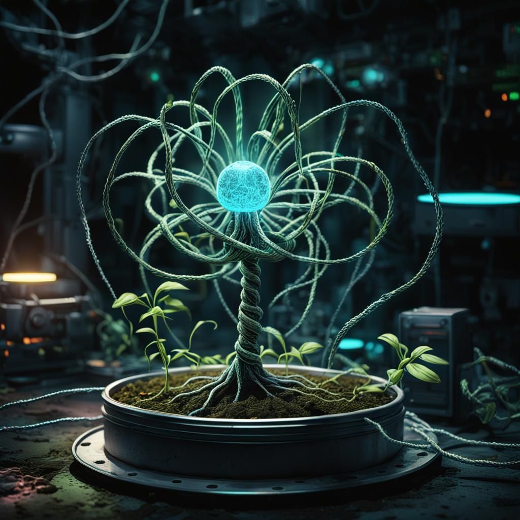 Biomechanical Seedling Node Concept Art