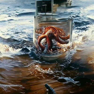 Kraken Released: An Oil Painting
