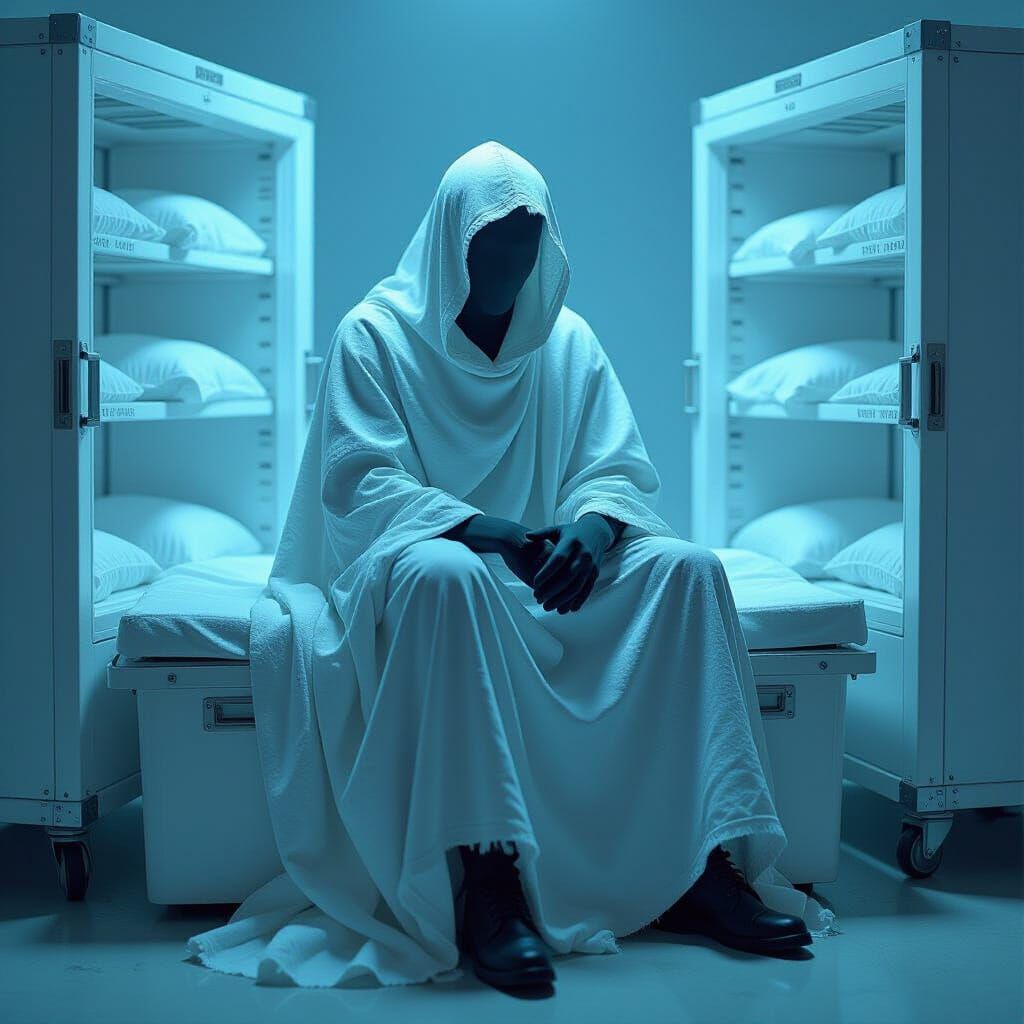 Spectral Oracle in Dark Surrealist Style