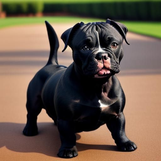 Sweet Staffordshire Terrier Portrait in Soft Shades