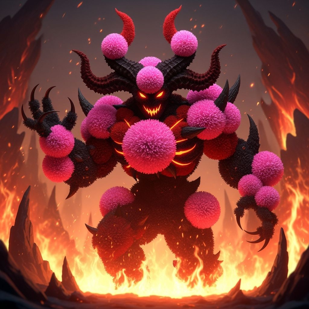Pom-Pom Demon Emerges from Hellscape