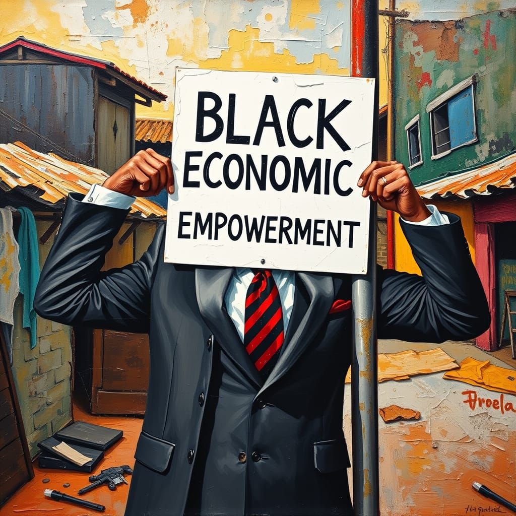 Confident Leader in a Vibrant Township, Inspired by South Af...