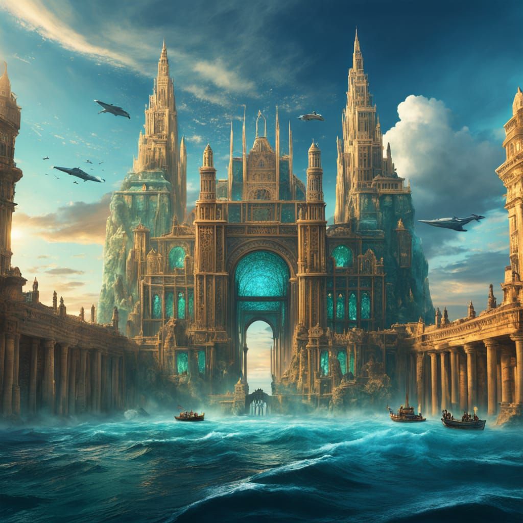 Atlantis Flourishes: Epic Digital Matte Painting