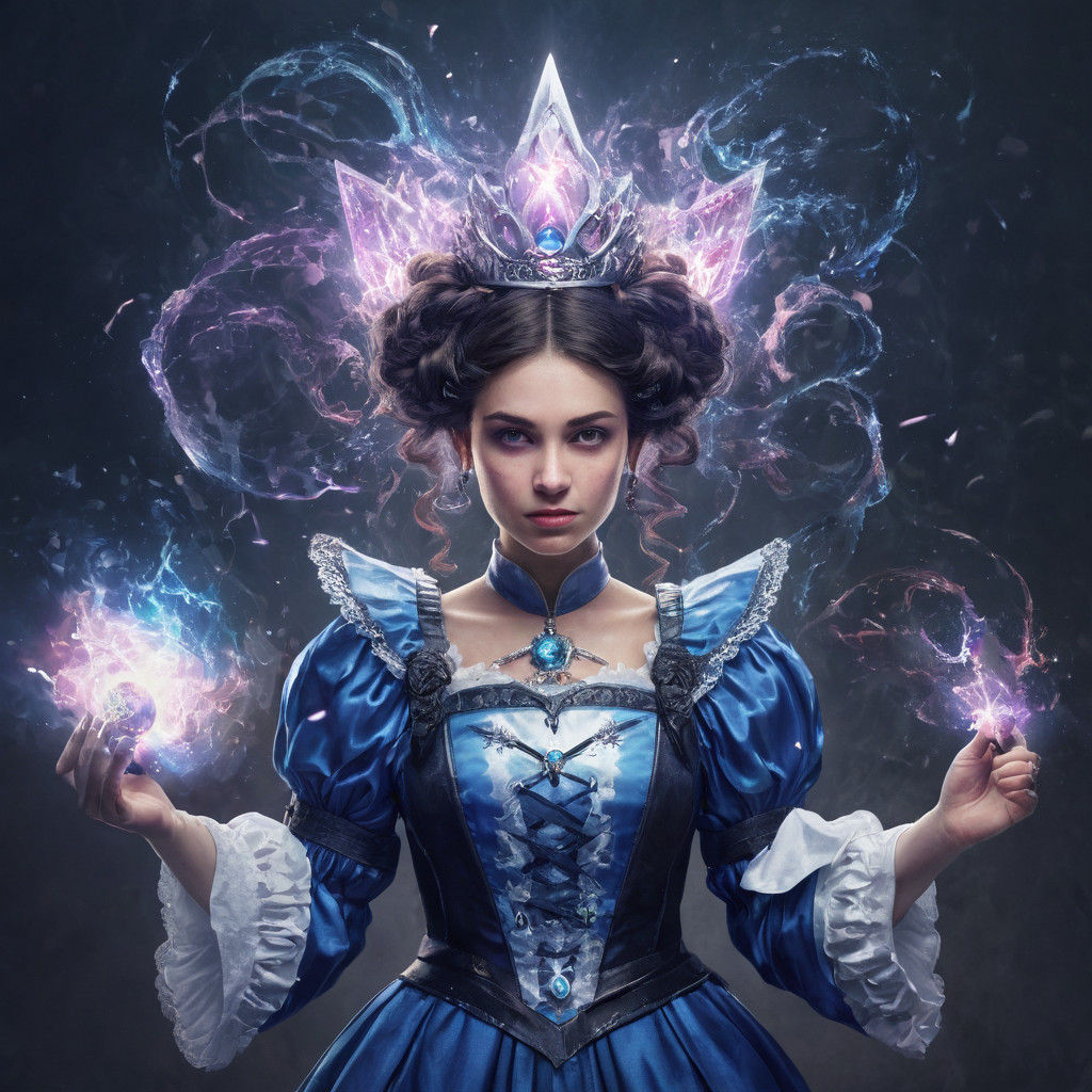 Magical Warrior Woman in Epic Fantasy Art