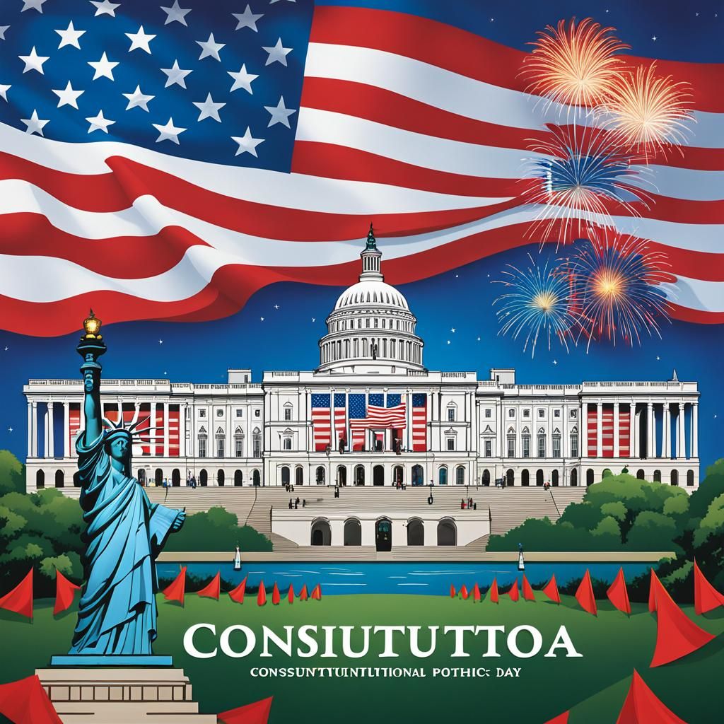 Constitution Day Celebrations: Hyperrealistic National Pride