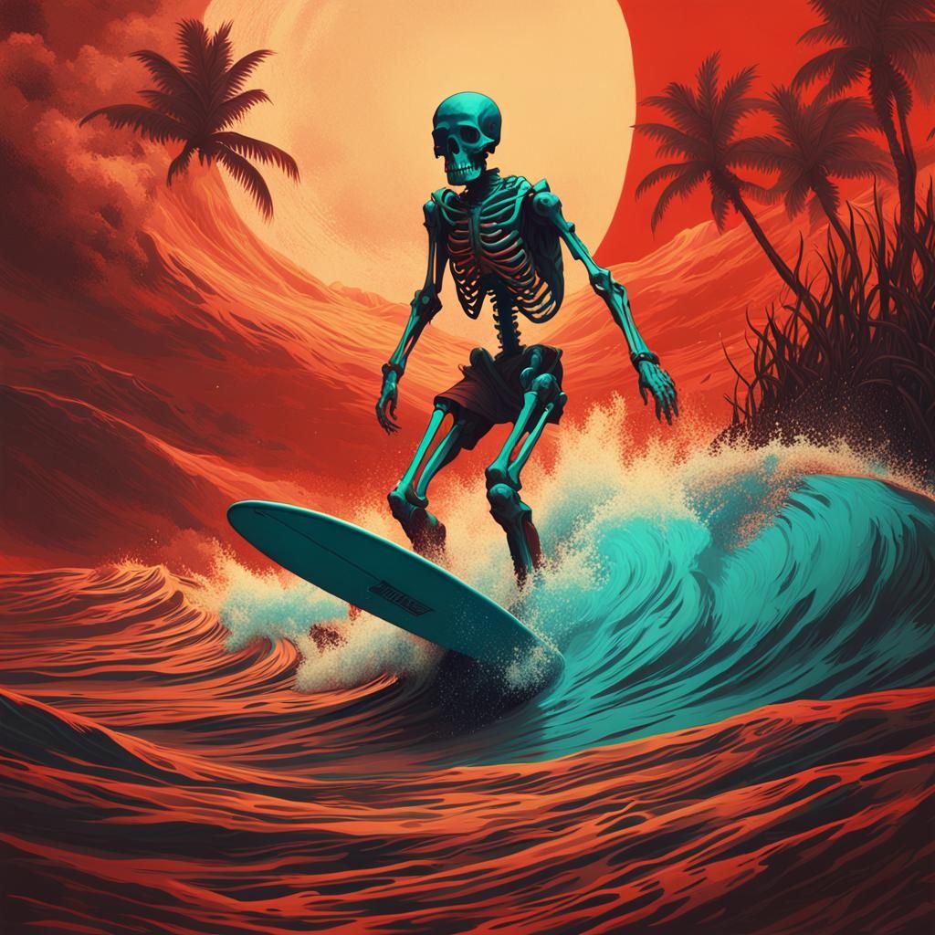 Skeleton Surfer: A Spooky Ride