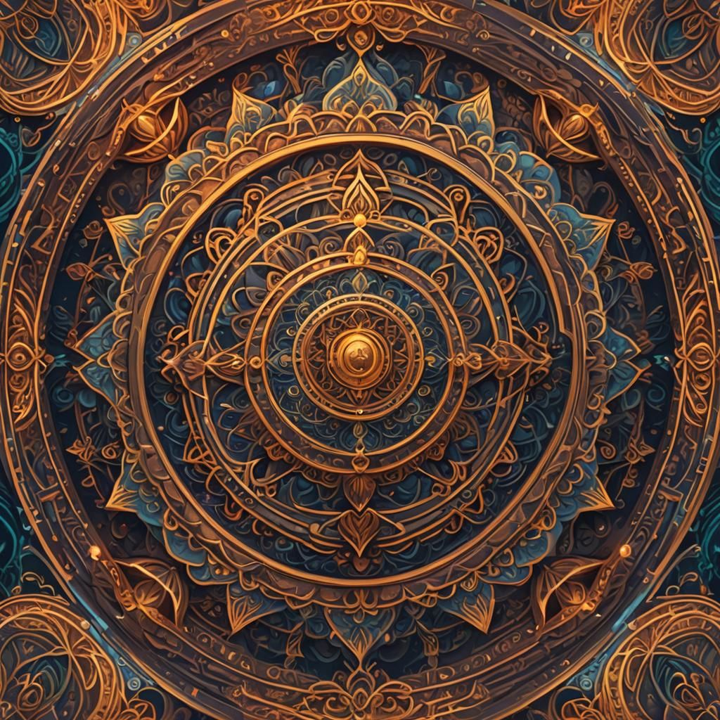 Intricate Mandala Art with Peace and Tranquility