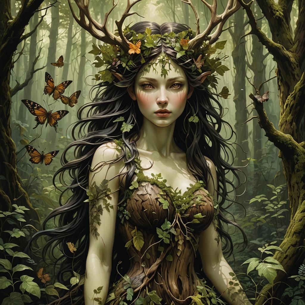 Wood Nymph: Nature and Myth Combined