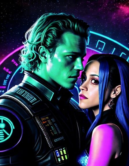 Sci-Fi Embrace: Surreal Movie Poster