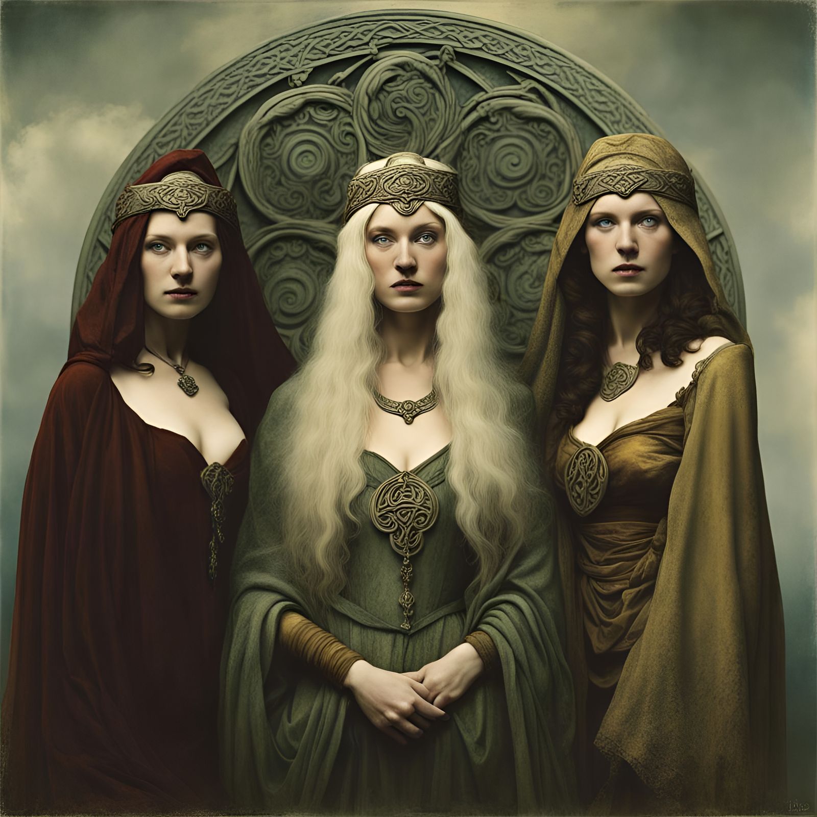 Three Celtic goddesses.
