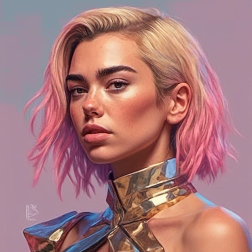 Paladin Portrait in Hyperdetailed Digital Art Style