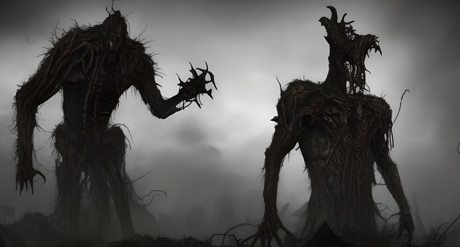 Post-Apocalyptic World Destroyed by Cyclopean Deity