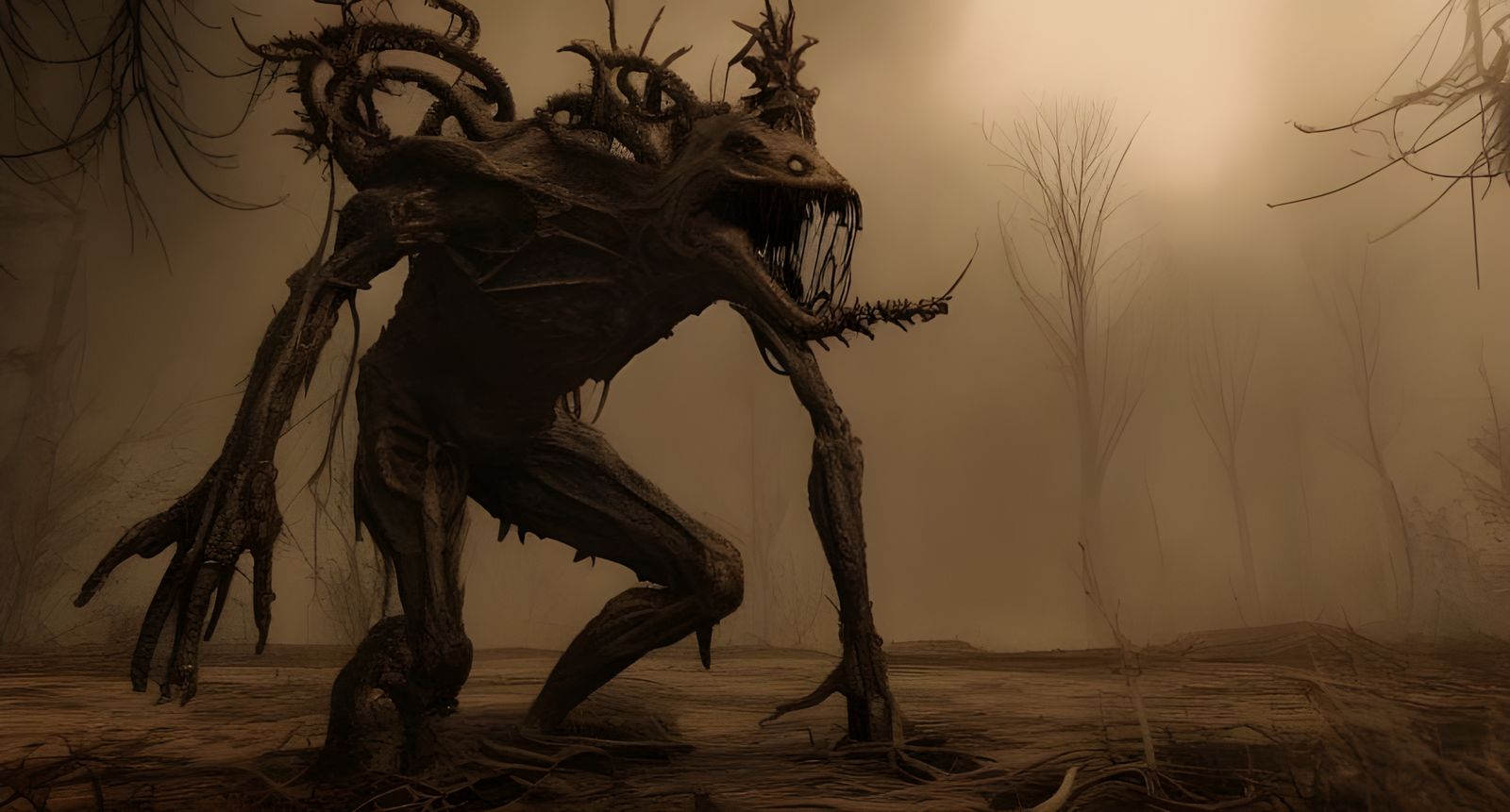 Post-Apocalyptic World Destroyed by Cyclopean Deity in Digit...