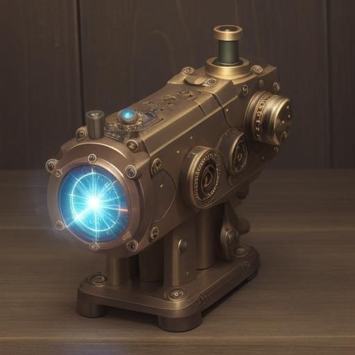 Steampunk Laser Modem with Alignment Dials