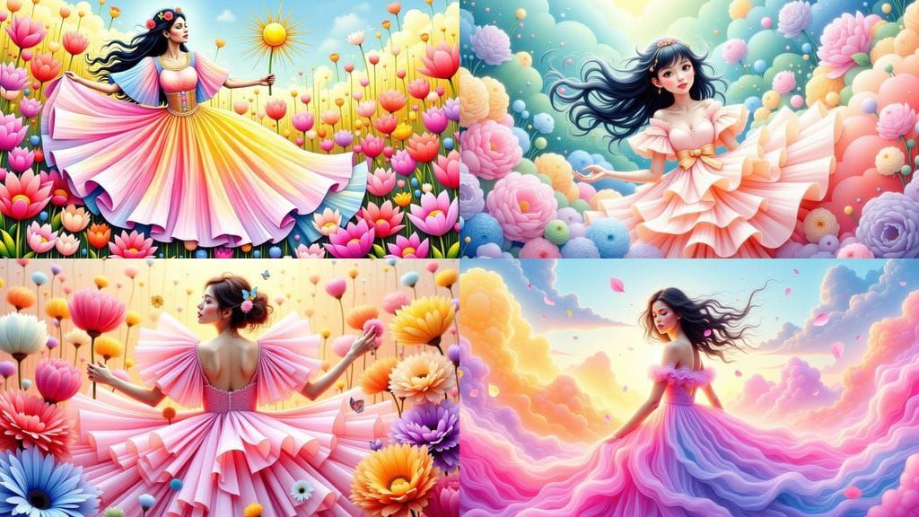 Rays of Love Shine Bright on a Vibrant Rainbow Dress