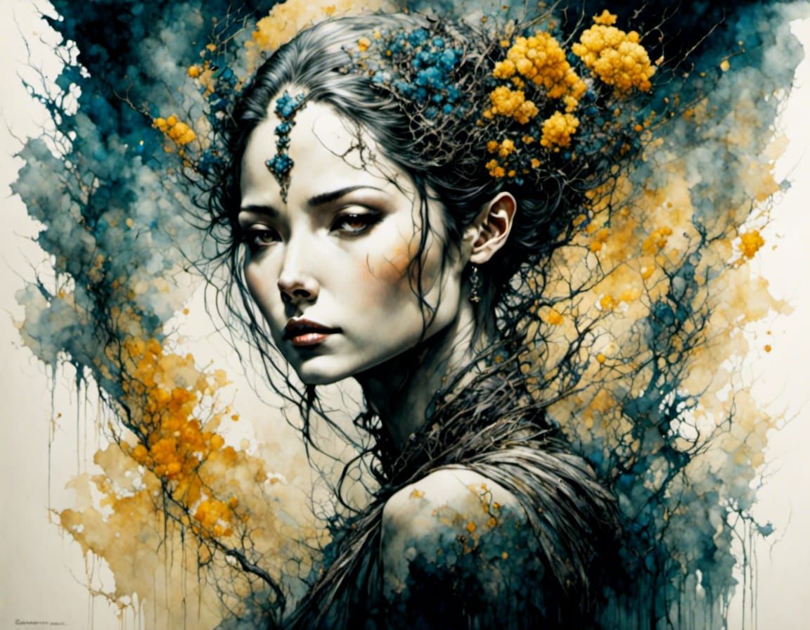 Dramatic Fable in Black and Amber