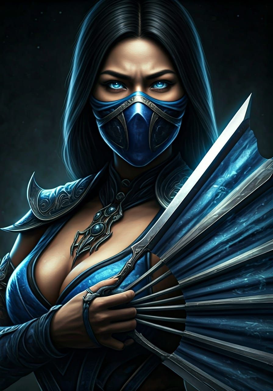 Mortal Kombat Kitana with Blade Fans