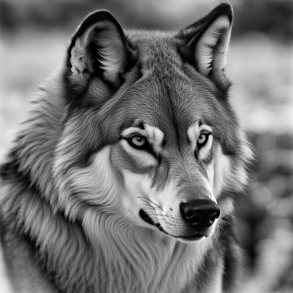 AI Image of a Majestic Wolf