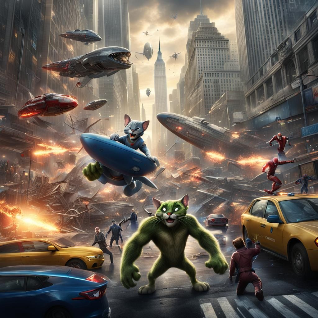 Tom and Jerry's Epic Battle in New York