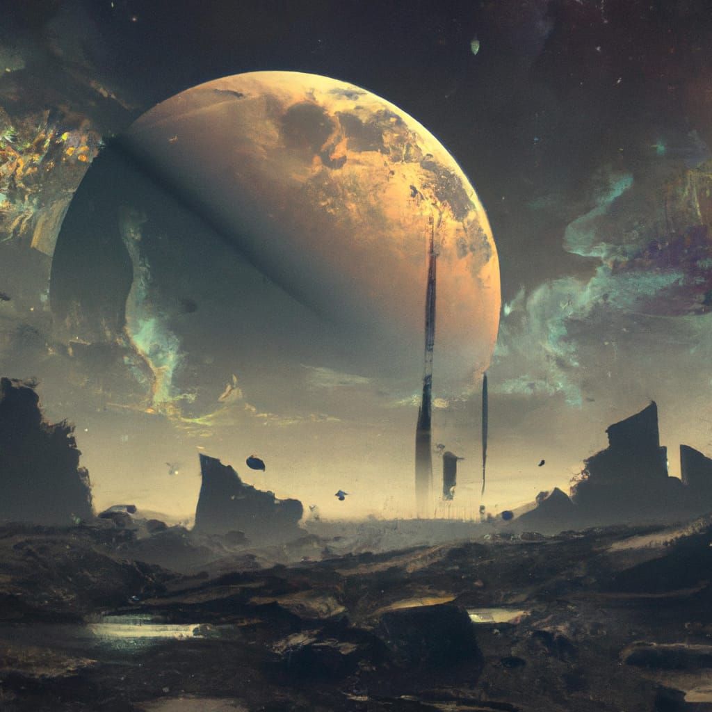 Epic Magical Dream World Digital Painting