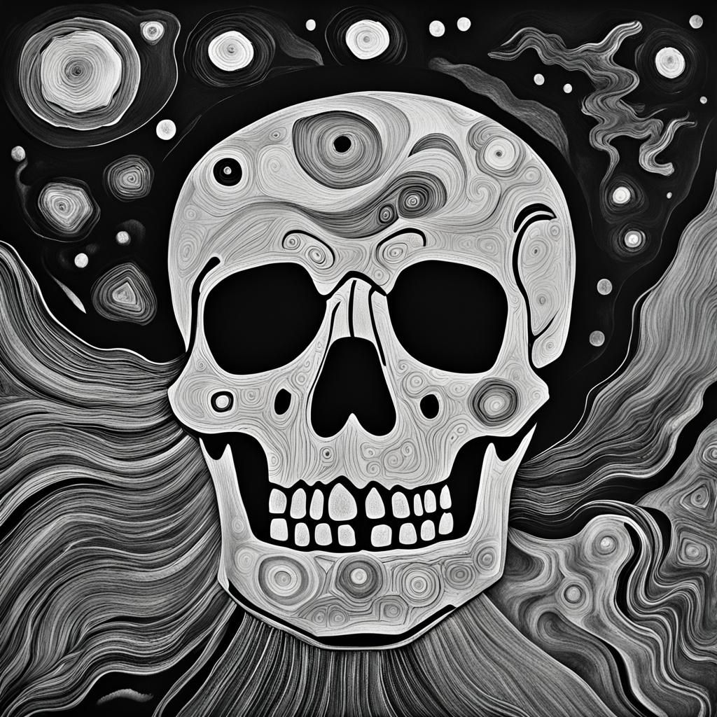 Lakota Heyoka Horse in Van Gogh Inspired Abstract