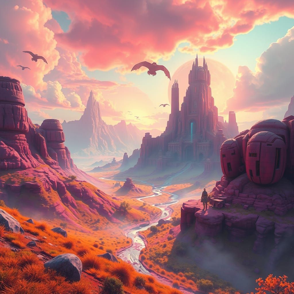 Surreal Landscape Art Inspired by Digital Masters