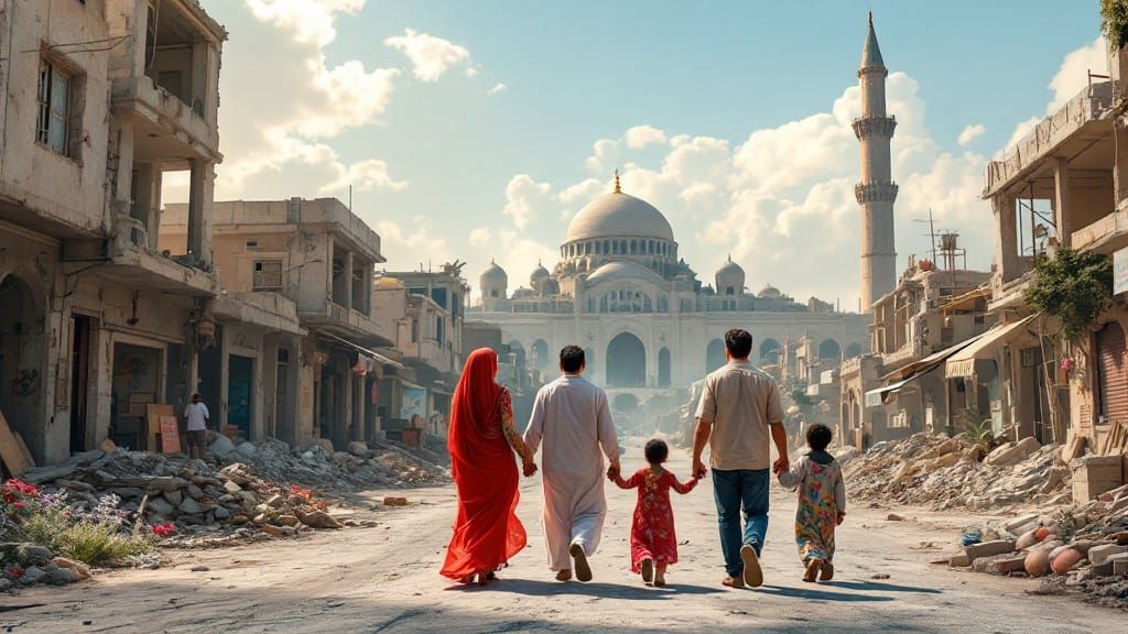 Gaza Street Reborn in Vibrant Colors
