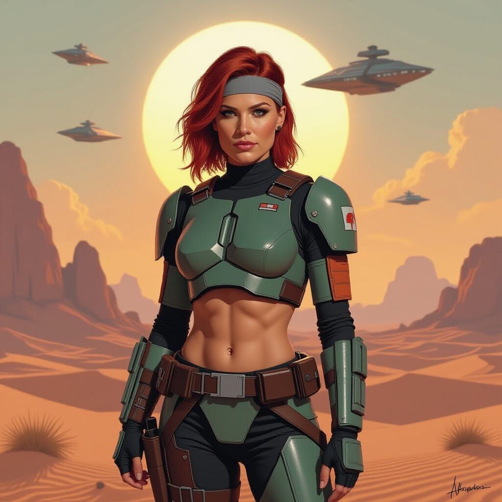 Bo-Katan Kryze on Tatooine: Mandalorian Armor in Comic Book ...