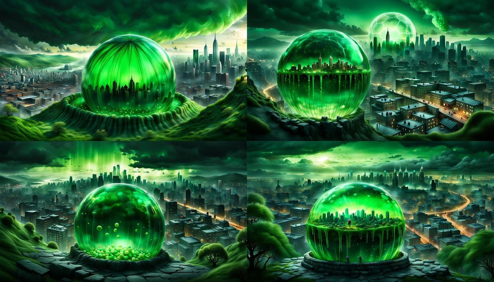 Jelly Roll: a huge ball of gelatinous green jelly sits at th...