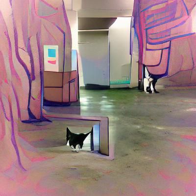 Eerie Liminal Space: Empty Corridor