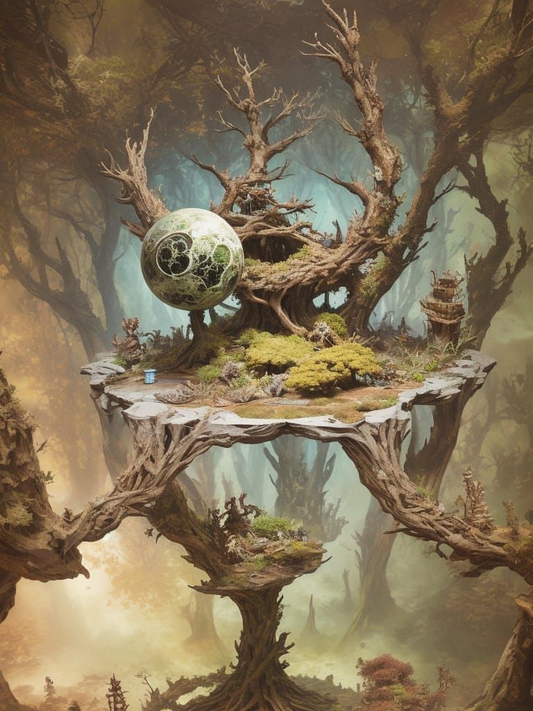 Bizarre Exoplanet Diorama in Sci-Fi Scale