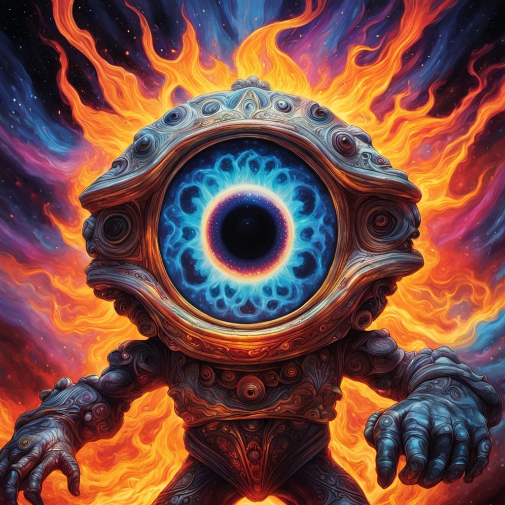 Vibrant Supernova Baby in Cosmic Aura