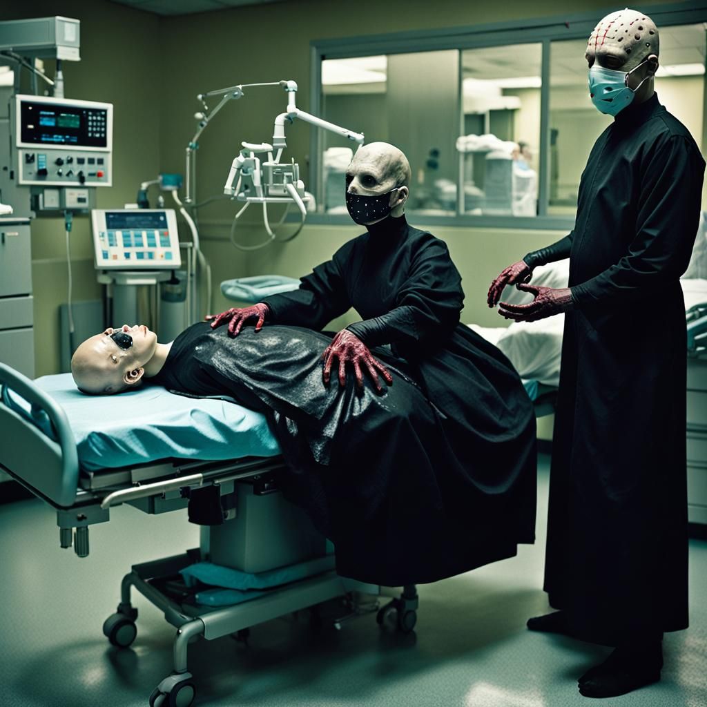 Female Pinhead Giving Birth: Dark Hellraiser Scene