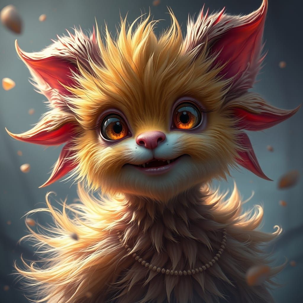 Fantastical Creature Takes Flight: Detailed Matte Painting