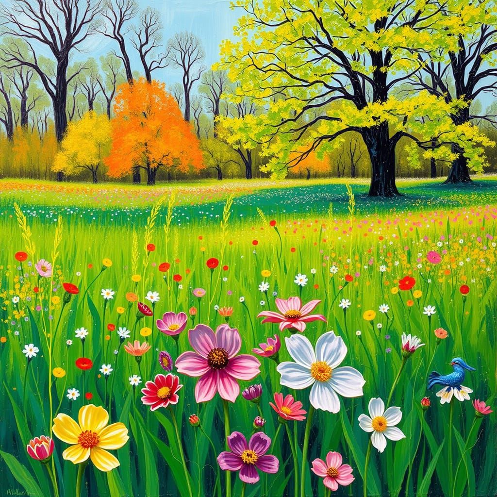 Springtime Neo-Impressionist Masterpiece
