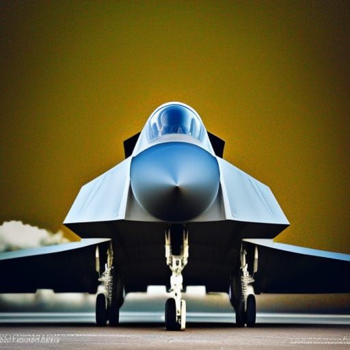 Fighter Jet in Professional Photography Style
