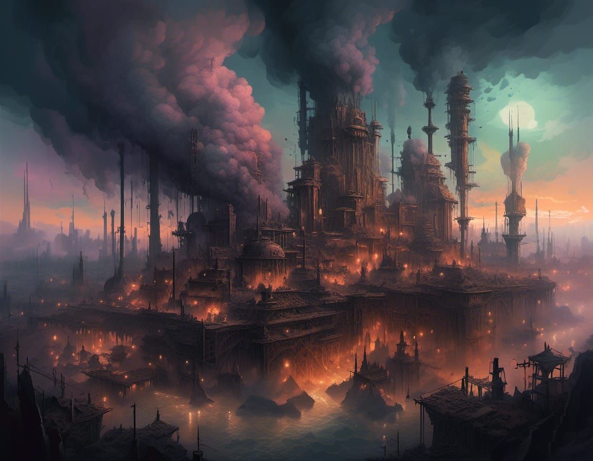 Post-Apocalyptic Pueblo Colorado in Trashpunk Style