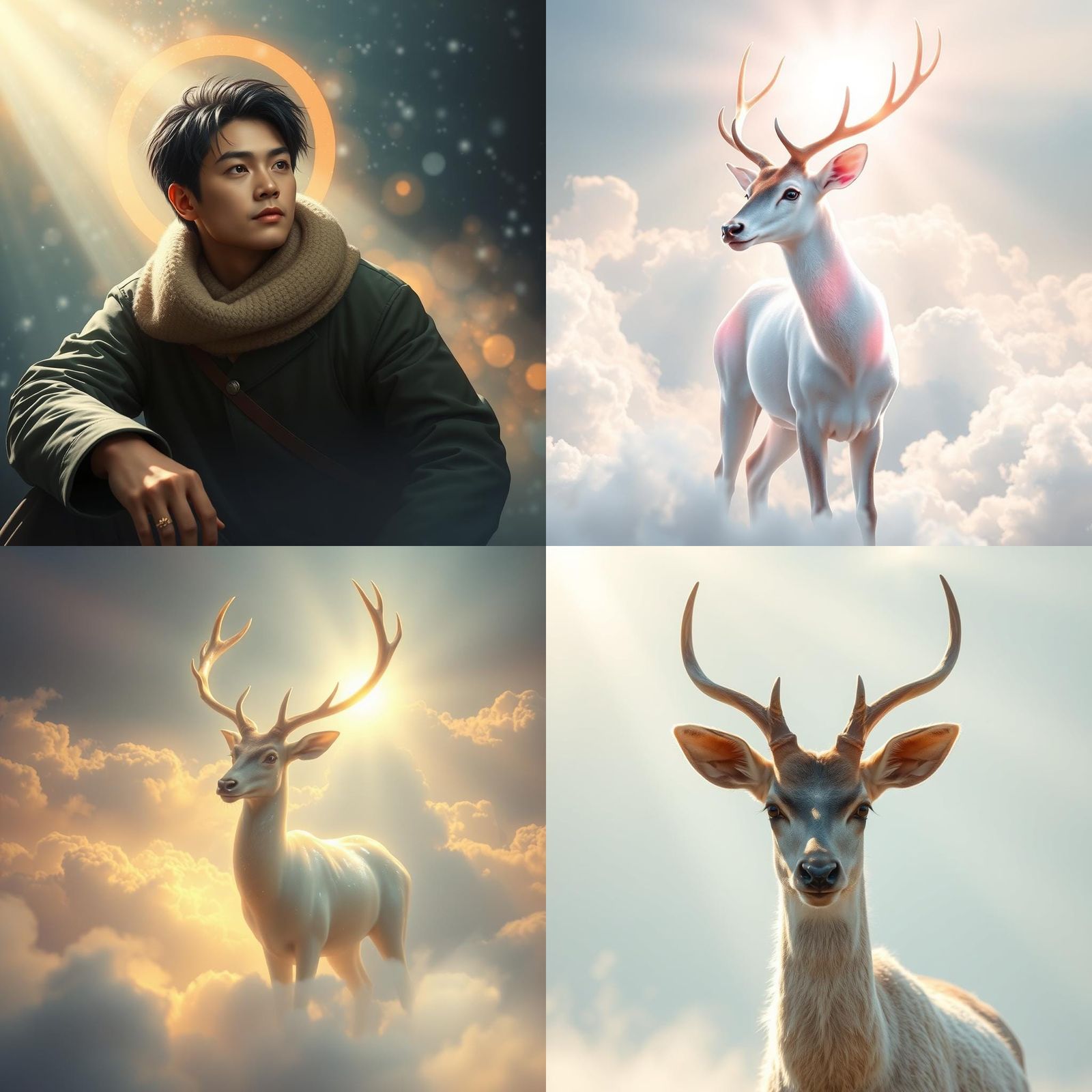 sunshine beams divine bright soft focus holy in the clouds