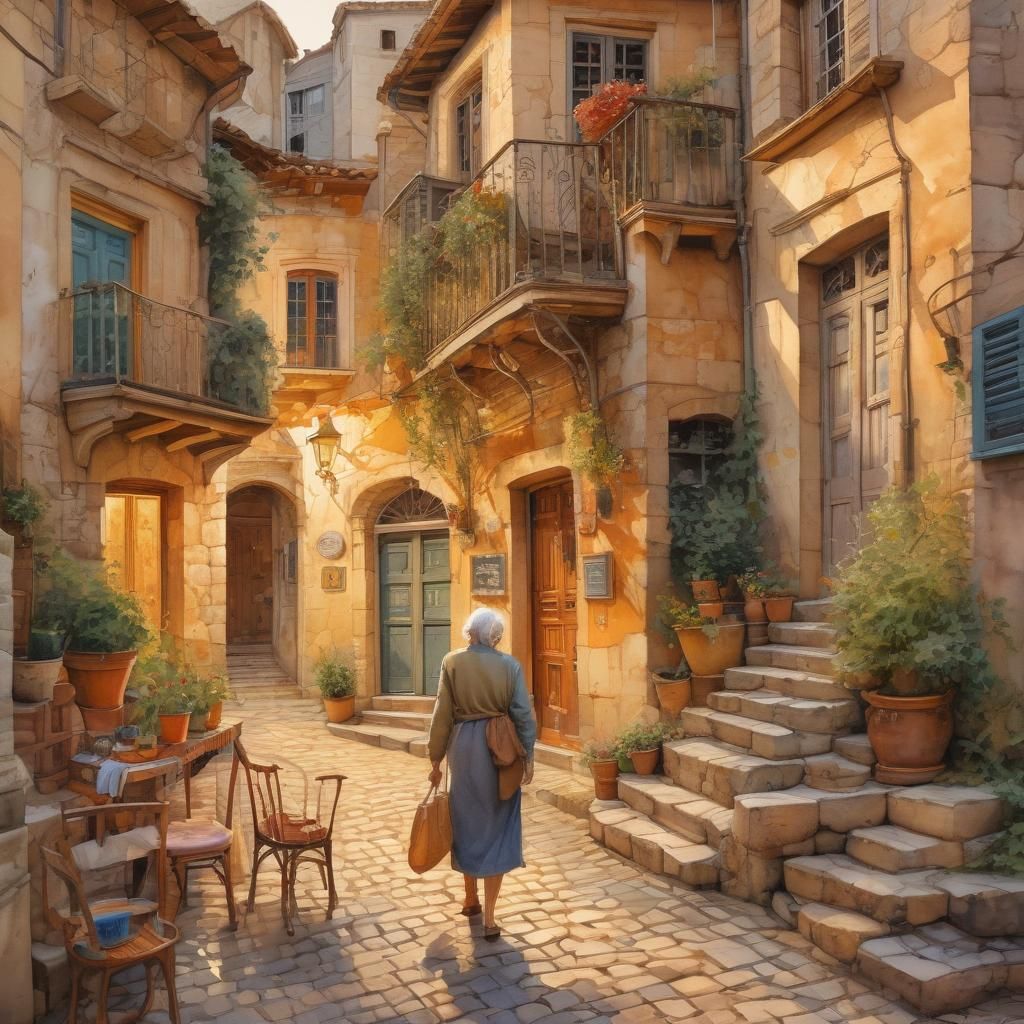 old village in southern Europe