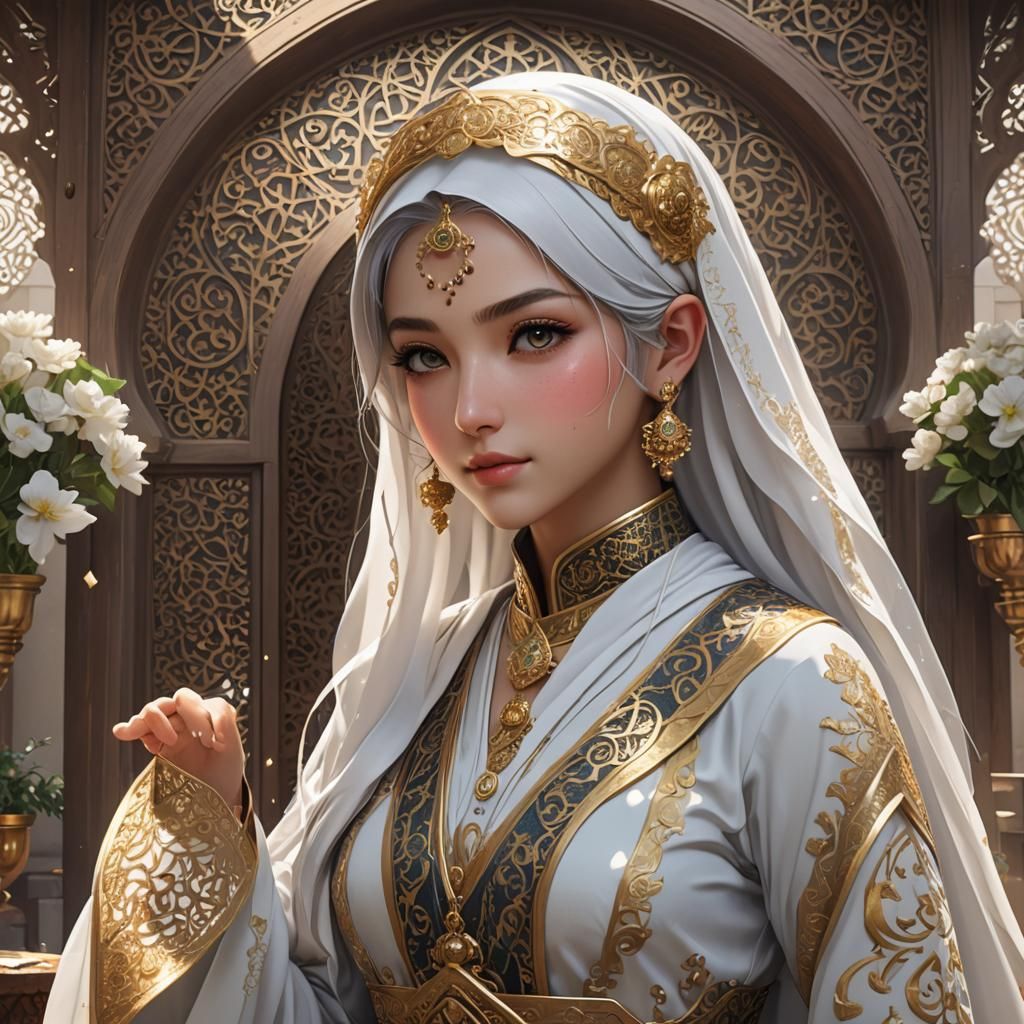 Eid Al-Fitr 3D Anime Card in 8K