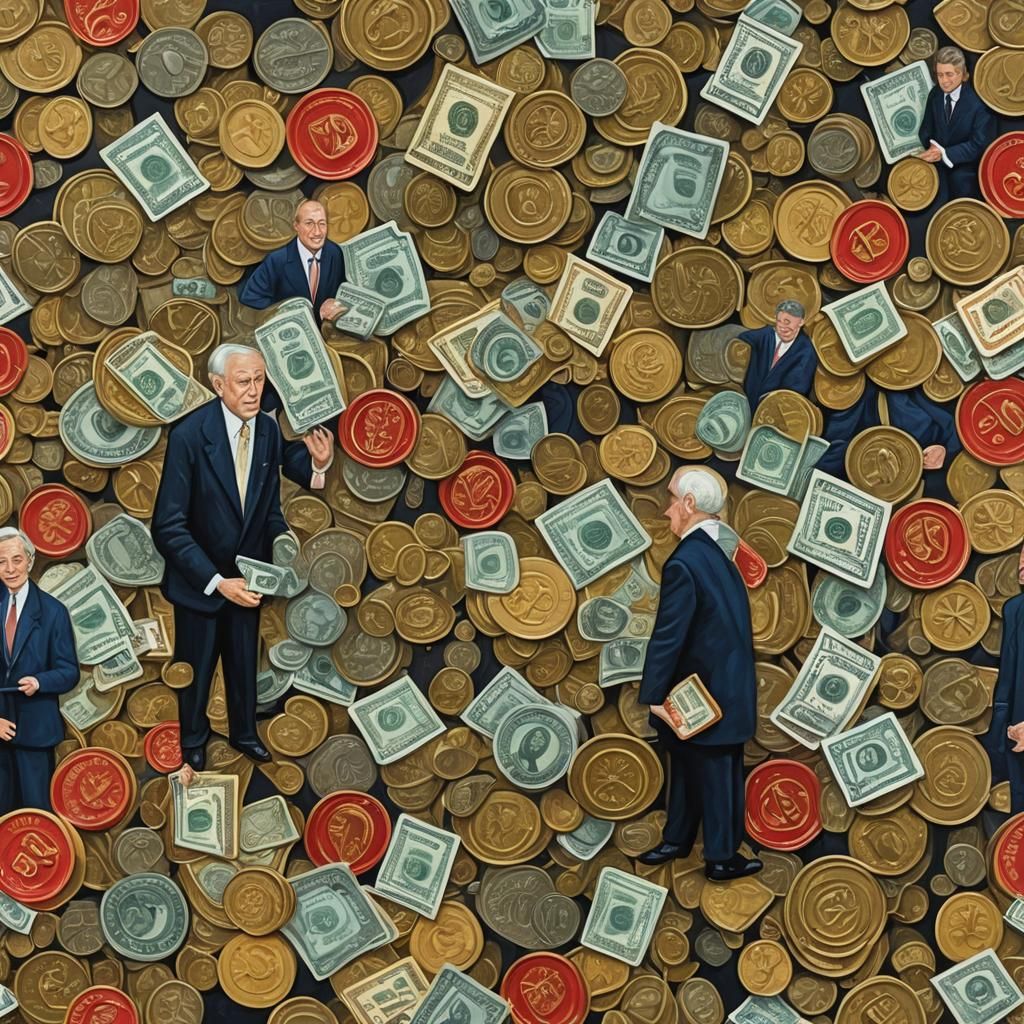 Gouache Painting: Poverty Contrasted with Wealth