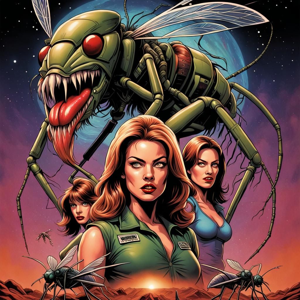 Mutant Mosquito Women from Mars Movie Poster