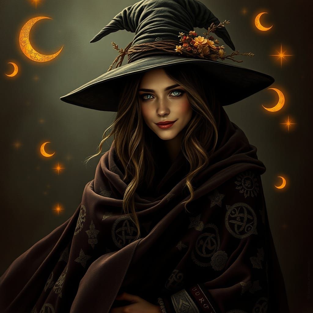 A vintage witch