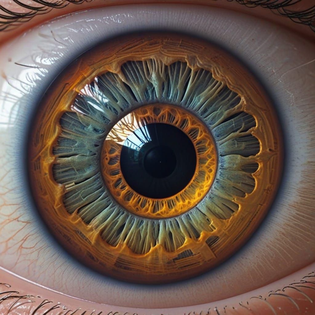 Detailed Microphotograph Inside of an Eye
