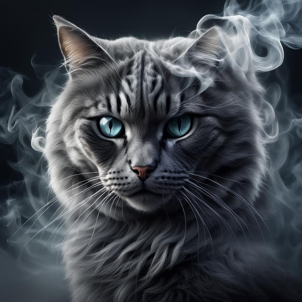 I'm not a normal Cat, I'm made of SMOKE!!!