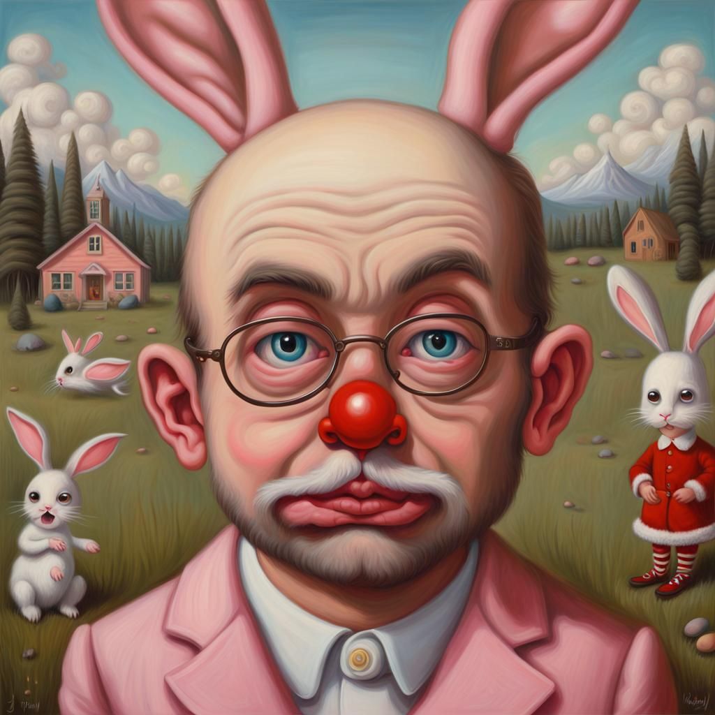 Surreal Holiday Hybrid in Popsurrealist Style