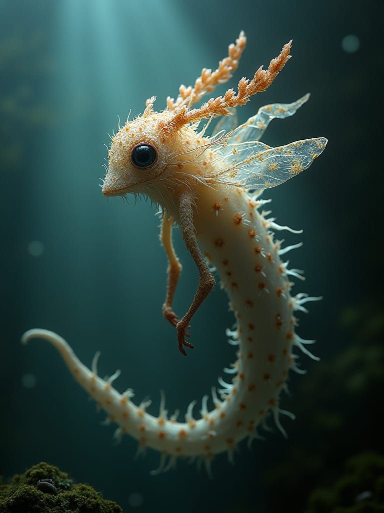 Eldritch Flora and Fauna Dancing in Mist