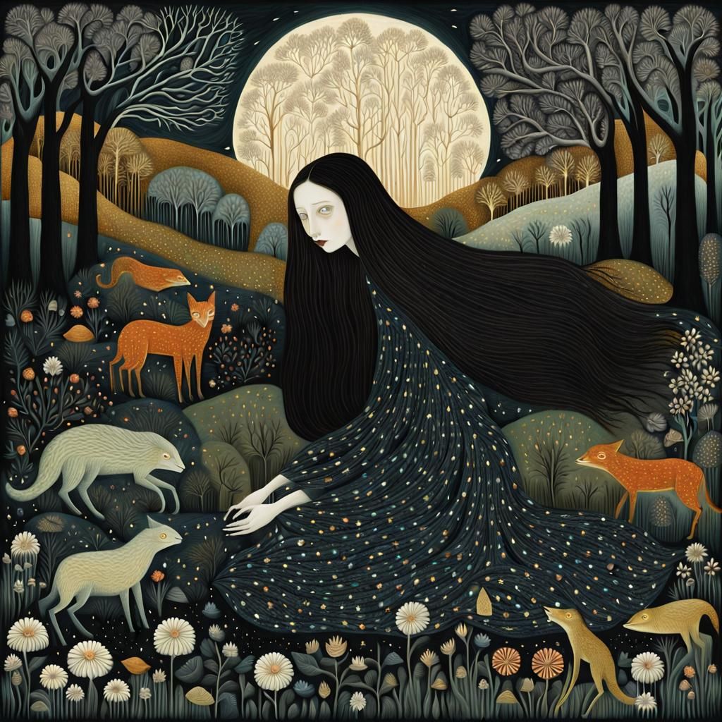 Eerie Encounters: Bio Art Collage of Folklore Creatures