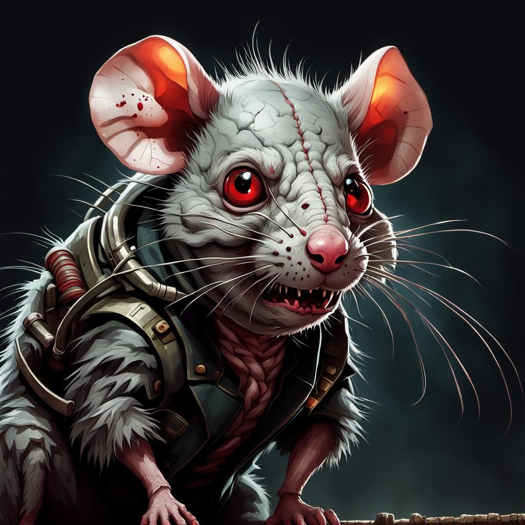 Grotesque Oversized Rat: A Monstrous Creation